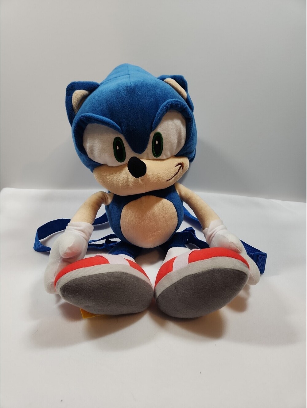 SONIC Sonic The Hedgehog Plush Backpack 18” Tall Pocket Bag Stuffed Animal